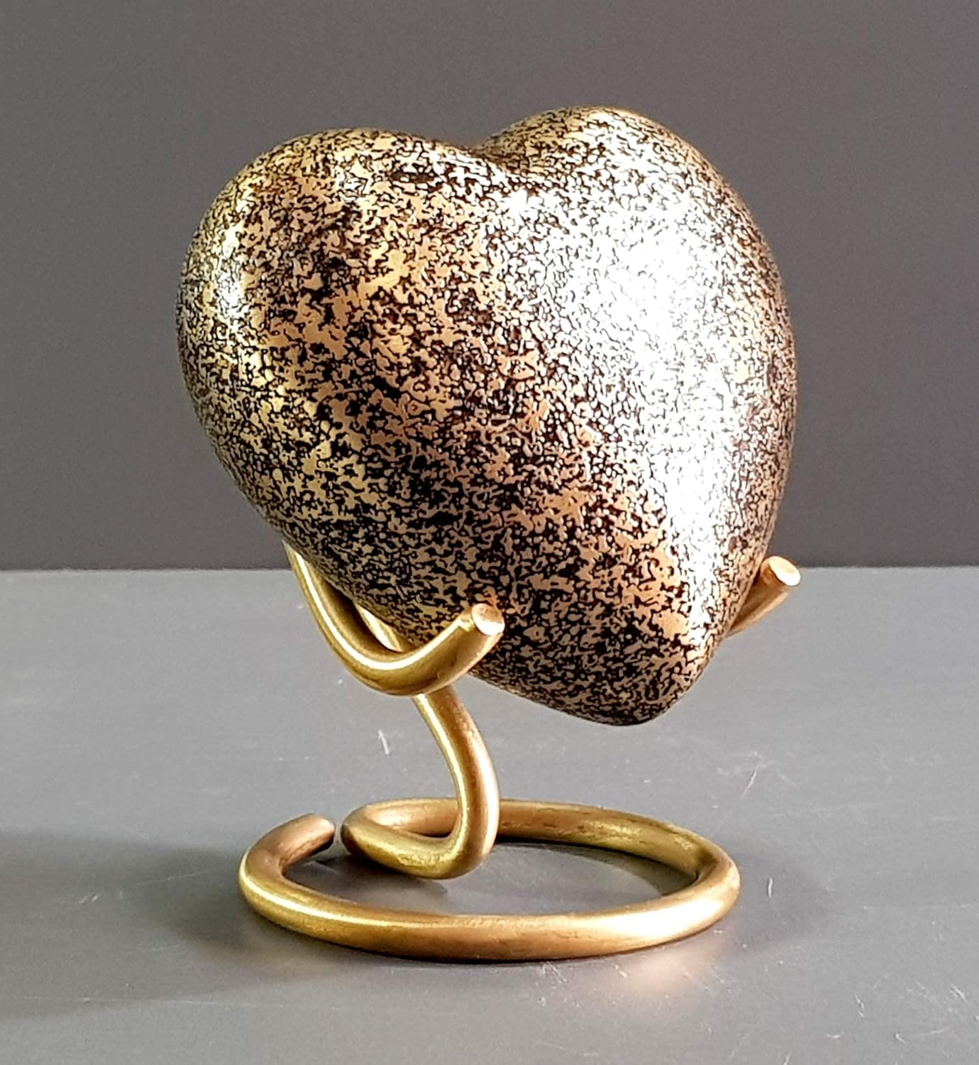 Esplanade Heart Shape Cremation Urn Memorial Container Jar Pot | Metal Urns | Memorial Keepsake Urns